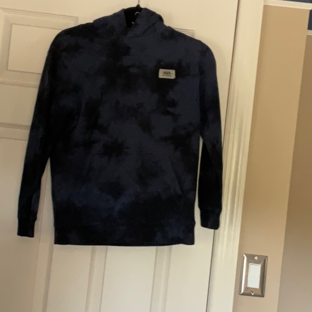 Vans Black and Blue High Collar hoodie